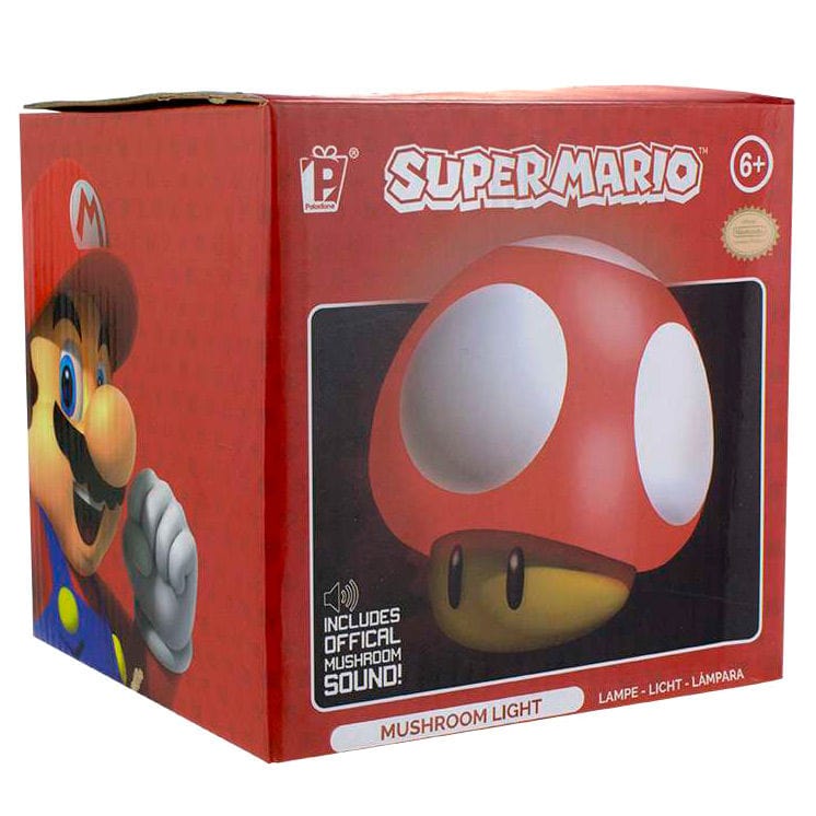 Dispositivi elettronici giocattolo Super Mario Lampada Fungo con effetti sonori- Paladone Super Mario Lampada Fungo con effetti sonori- Paladone
