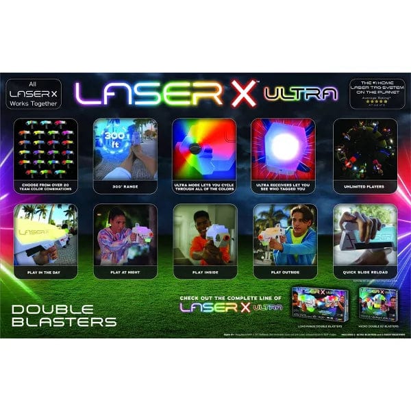 Giocattoli Laser X Ultra set 2 Pistole Laser fino a 90 Metri - Giochi Preziosi