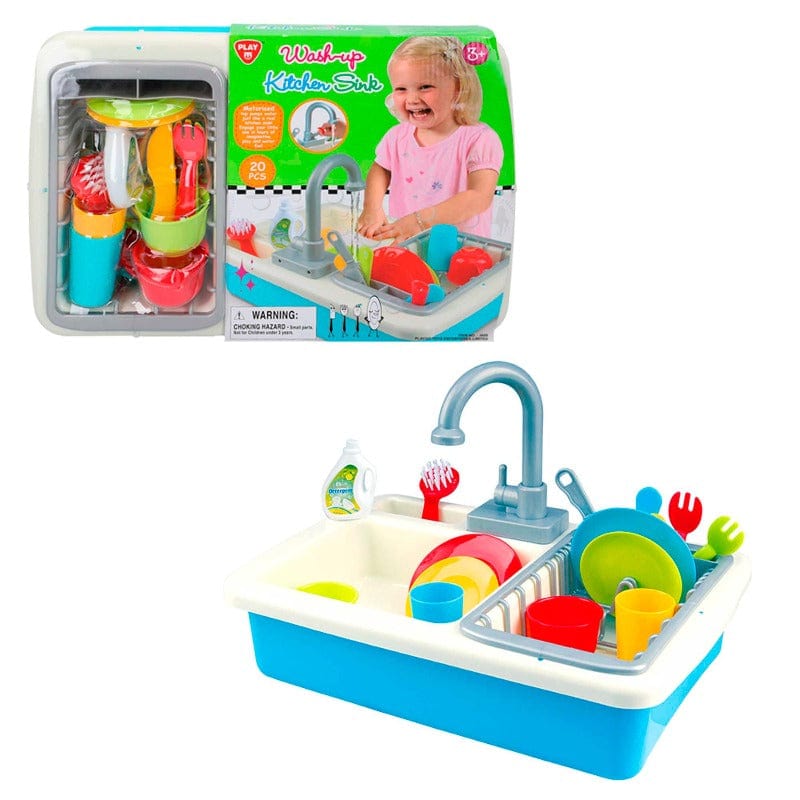 Elettrodomestici Giocattolo Lavandino Giocattolo Funzionante con Accessori Lavandino Giocattolo Funzionante con Accessori - The Toys Store
