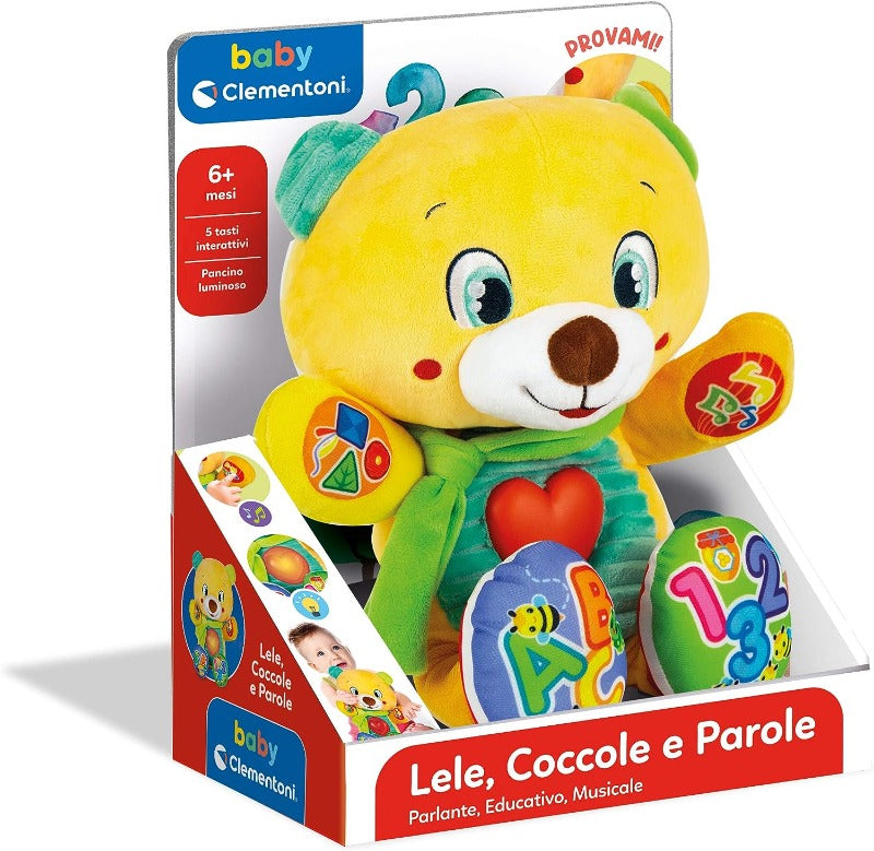 Baby Clementoni Lele Coccole e Parole, Orsetto interattivo Baby Clementoni