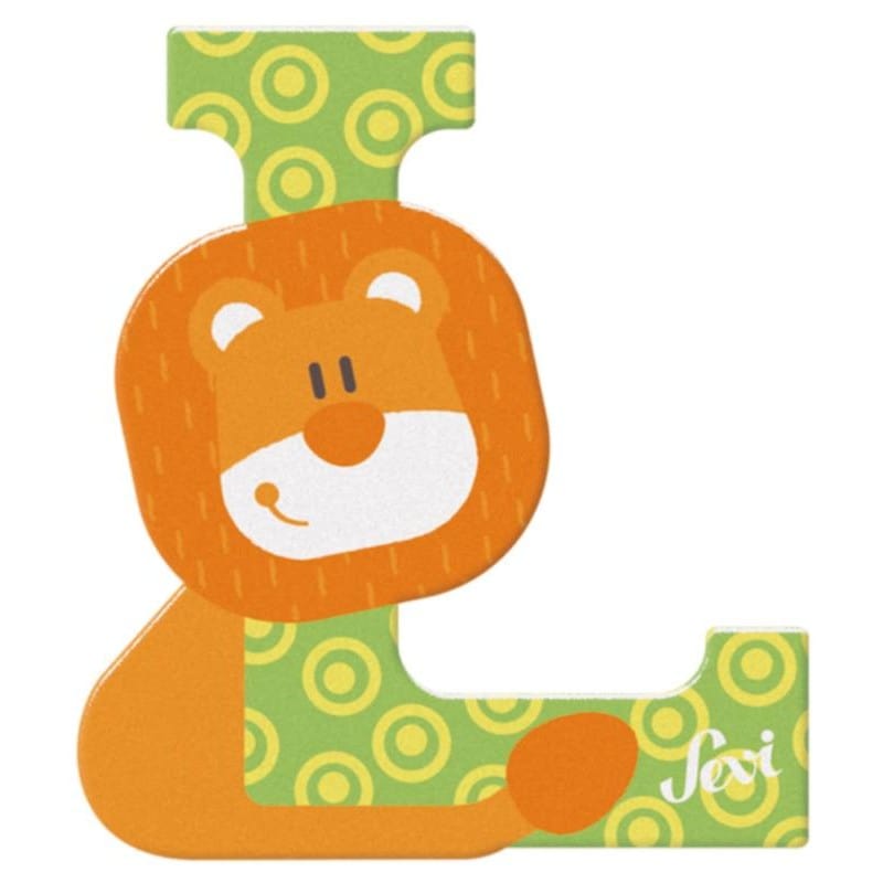 Giochi con l'alfabeto Sevi Alfabeto Animali, Lettere in Legno decorate a mano da 9,5 cm Sevi Alfabeto Clown, Lettere in Legno decorate a mano 