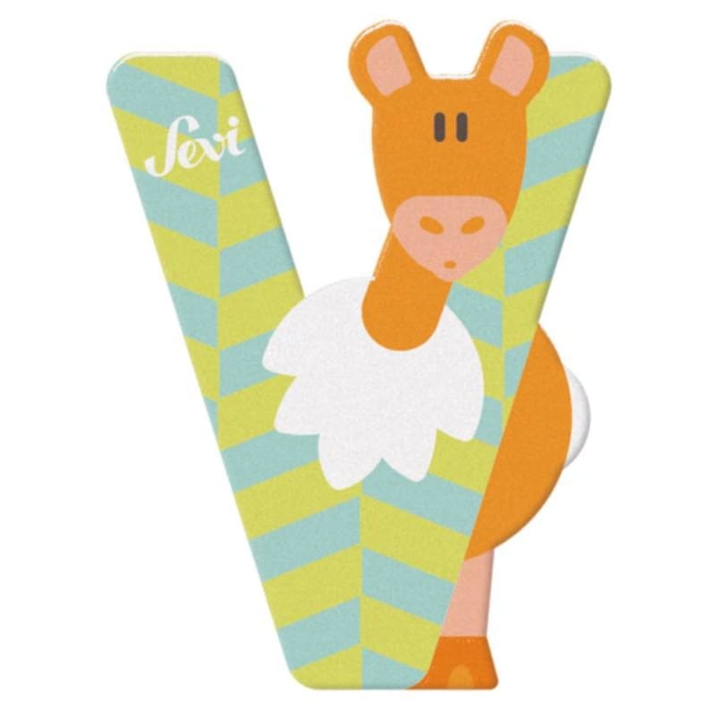 Giochi con l'alfabeto Sevi Alfabeto Animali, Lettere in Legno decorate a mano da 9,5 cm Sevi Alfabeto Clown, Lettere in Legno decorate a mano 