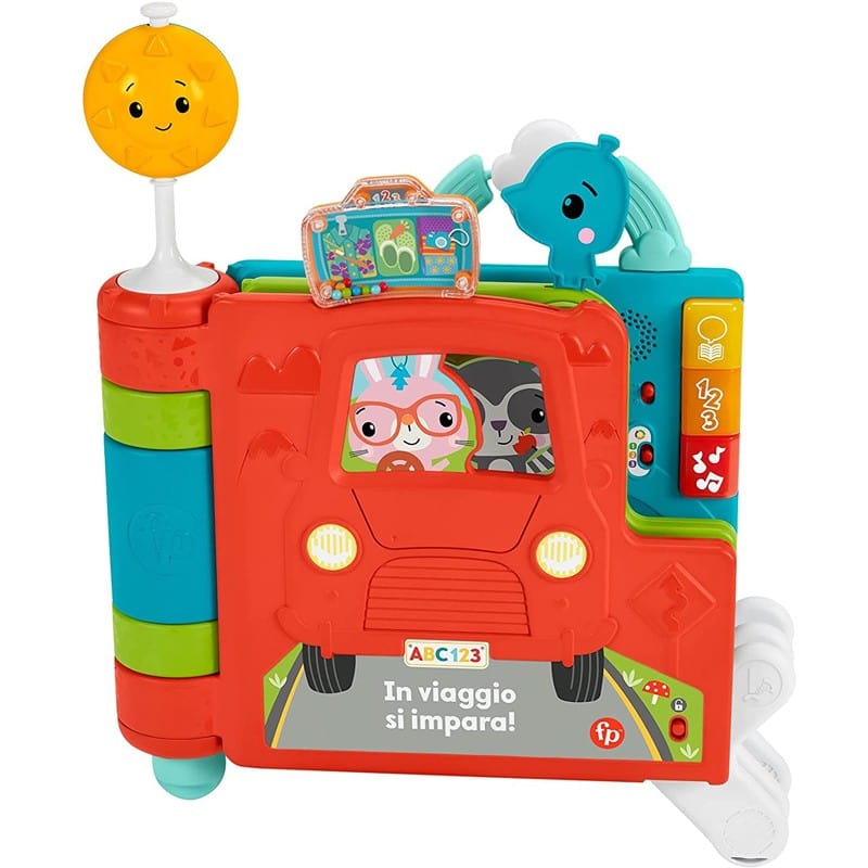 Giochi multiattività per bebè Libro Gigante delle Attività 2-in-1, centro attività Elettronico per neonati 6+ mesi -Fisher Price