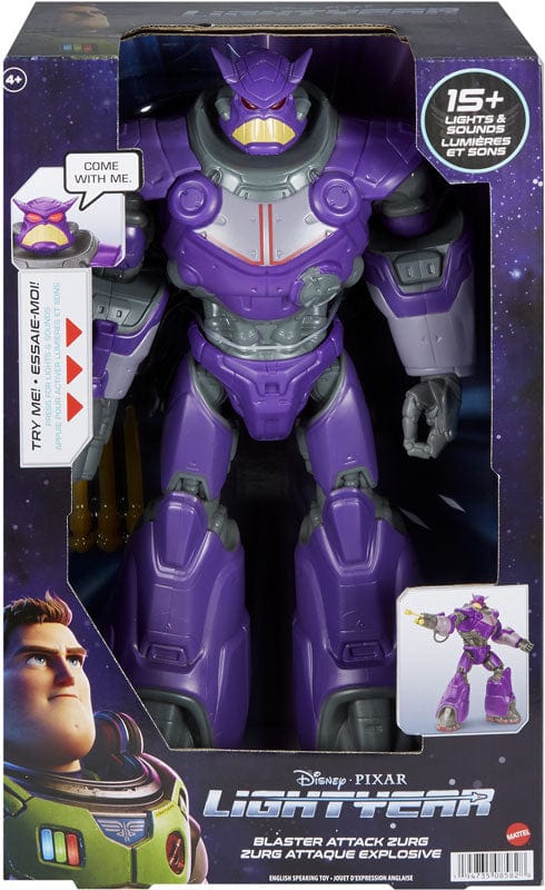 Action figure Lightyear personaggio Elettronico Zurg da 35cm