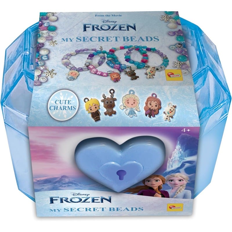 crea Gioielli Disney Frozen My Secret Beads, Crea Bracciali con Perline- Lisciani