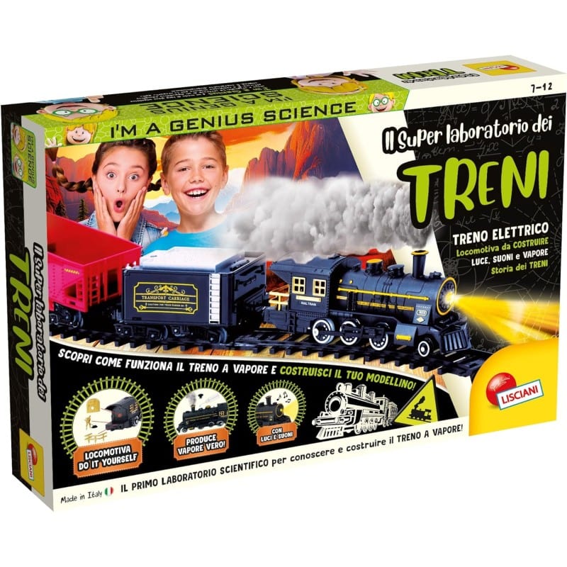 Giocattoli educativi Lisciani Giochi- Il Super Laboratorio dei Treni Elettrici a Vapore Lisciani Giochi- Il Super Laboratorio dei Treni Elettrici a Vapore