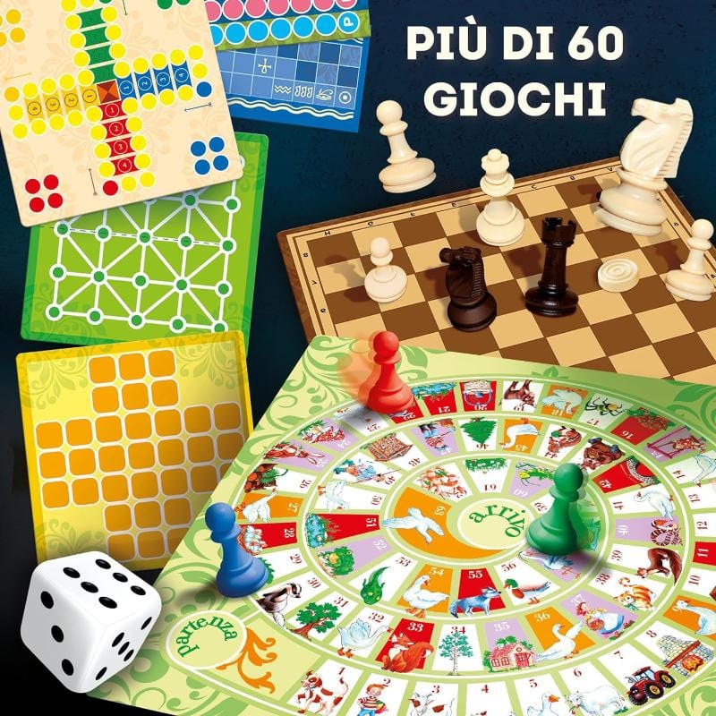 Giochi di società Ludoteca Giochi Riuniti Più di 60 - Lisciani Ludoteca Giochi Riuniti Più di 60 - Lisciani