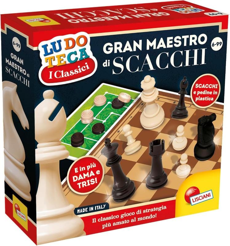 Giochi di società Lisciani Scacchi Gran Maestro 3 in 1 Lisciani Scacchi Gran Maestro 3 in 1