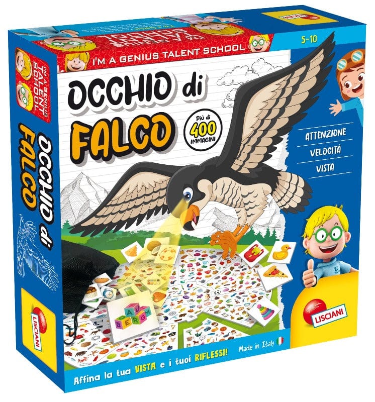 Giochi educativi Lisciani per bambini da 5 a 10 anni.