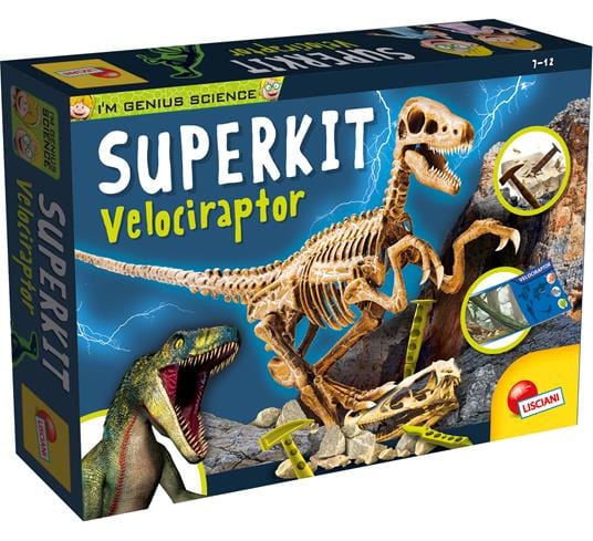 Giocattoli educativi Lisciani I'm a Genius, Super Kit Velociraptor