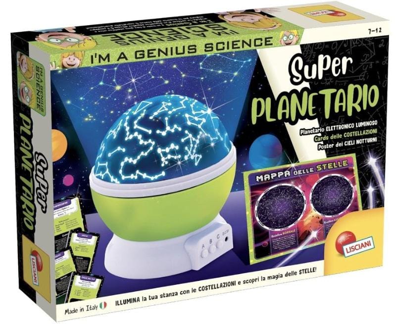 Kit scientifici e di esplorazione Lisciani I'm a Genius Super planetario, Proiettore Luminoso