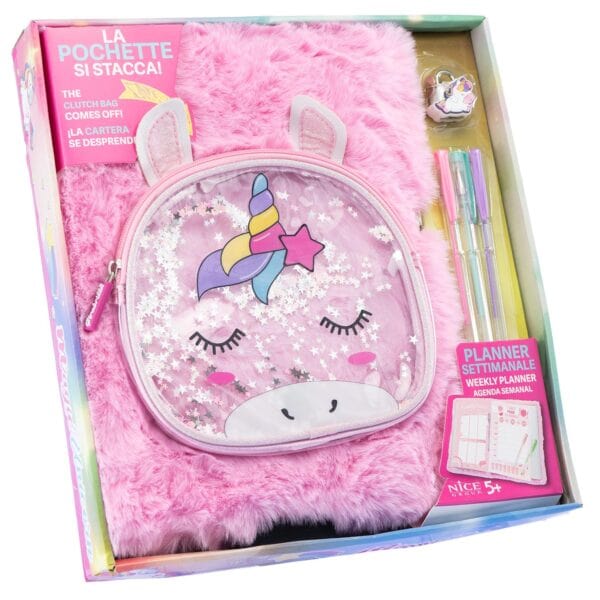 Colora e Decora Magic Unicorn Maxi Planner con Pochette Separabile Magic Unicorn Maxi Planner con Pochette Separabile