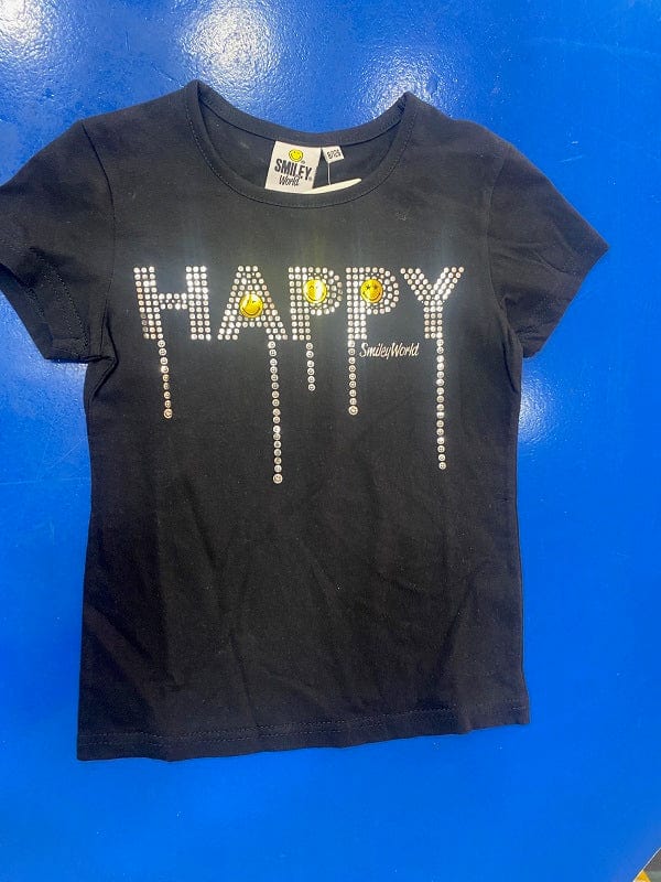 Maglietta Happy Maniche Corte