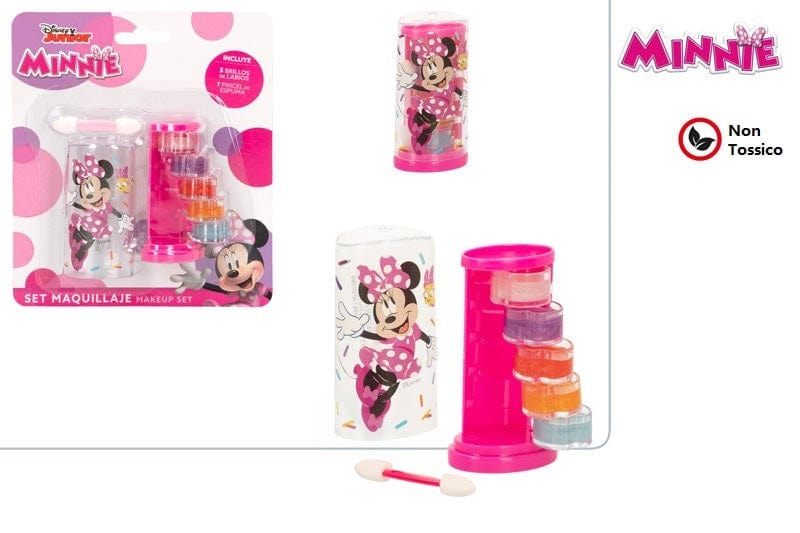 Trousse Set Lip Gloss Minnie Lucida Labbra Topolina