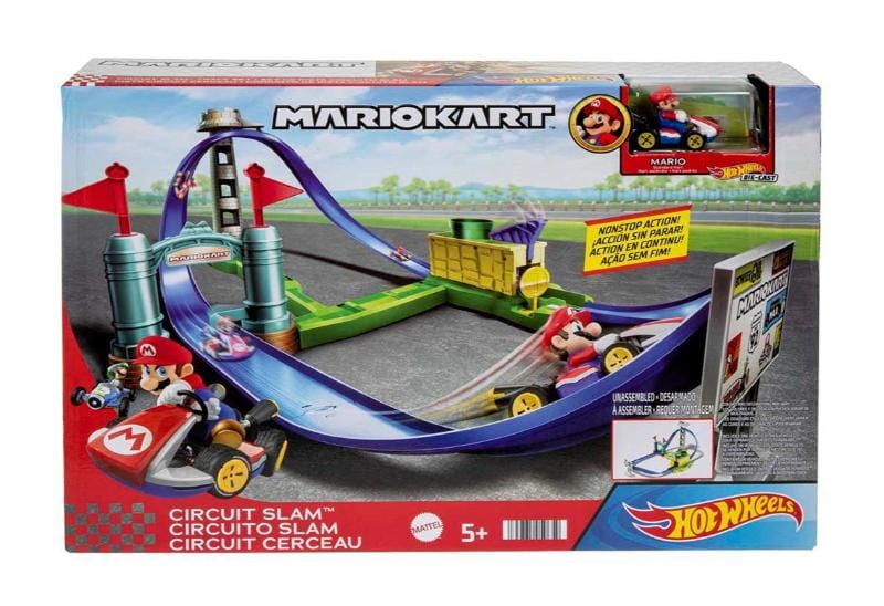 Hot Wheels Pista Sfida in Circuito di Mario Kart Hot Wheels -Mattel