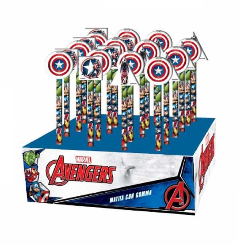 Party Matite Avengers con Gomma Expo da 24pz Matite Avengers con Gomma Expo da 24pz