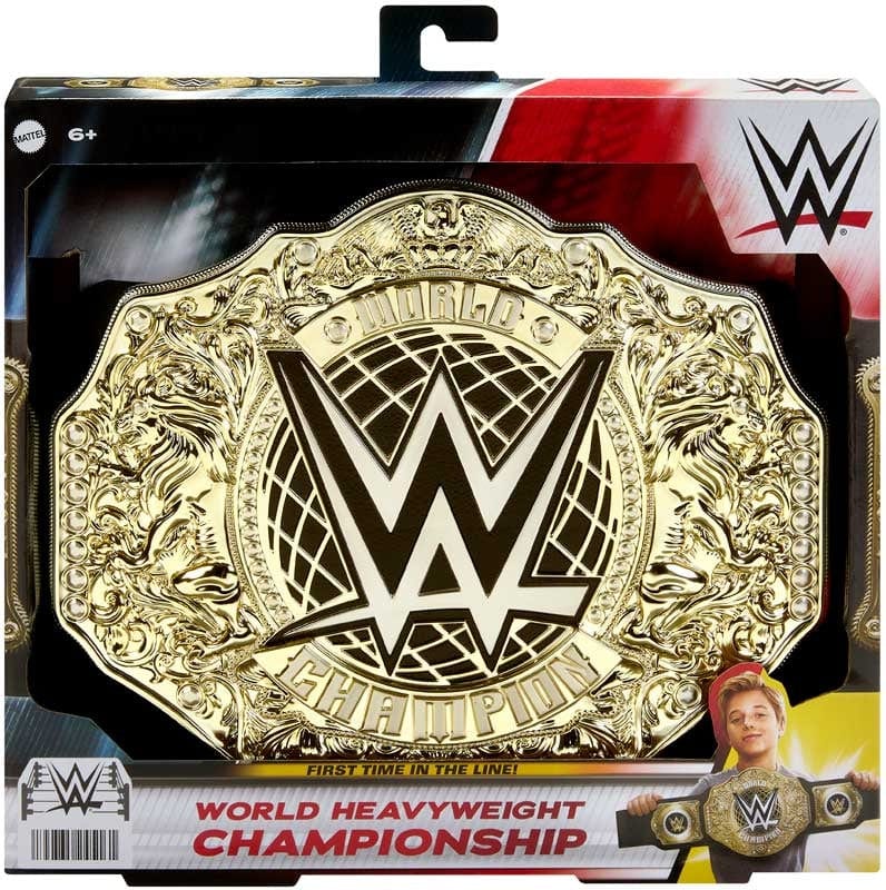 Action figure Mattel WWE Cintura Campione dei pesi massimi Mondiali, 91cm con regolazione Mattel WWE Cintura Campione dei pesi massimi Mondiali, 91cm con regolazione