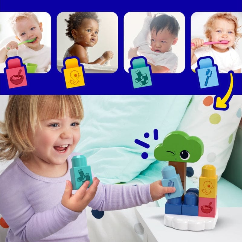 Giocattoli musicali Mega Blocks Luce Notturna Rise & Snooze Mega Blocks Luce Notturna Rise & Snooze