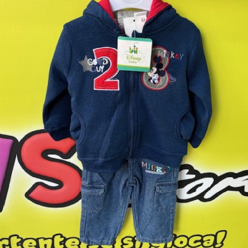Abbigliamento Disney Baby Mickey Mouse Completo 3 pezzi