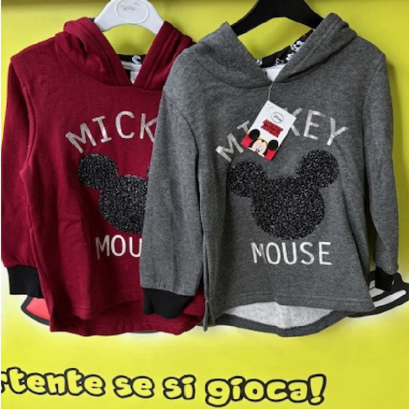 Abbigliamento Mickey Mouse Felpa con orecchie sul cappuccio
