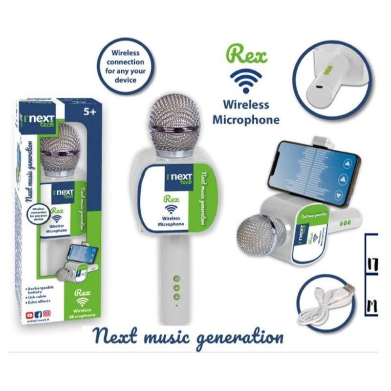 strumenti musicali Microfono Karaoke Wireless con Altoparlante incorporato - MeMe Music