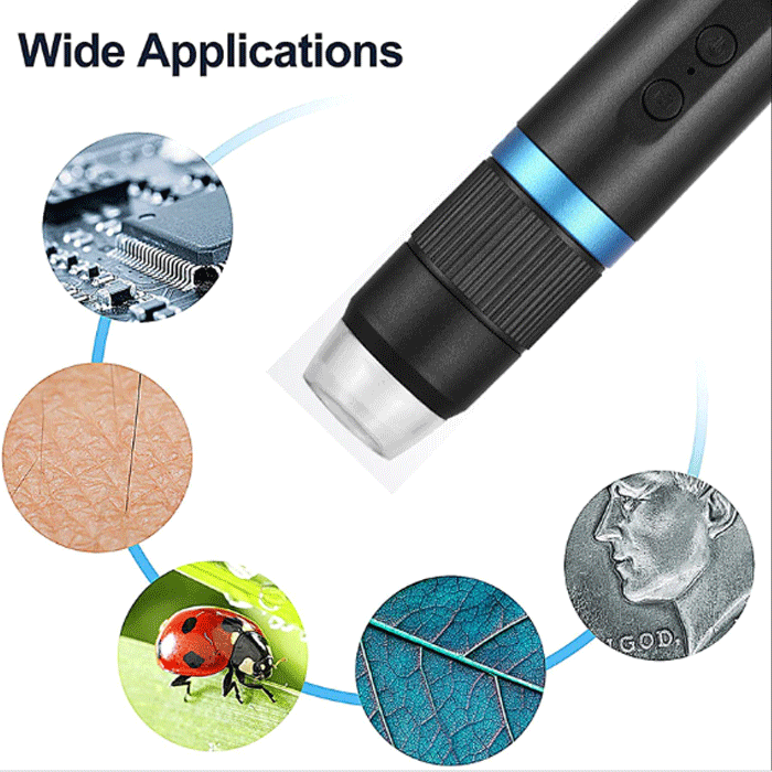 Kit scientifici e di esplorazione Microscopio Digitale Wi-Fi USB, Risoluzione HD, Ingrandimento 50x-1000x Microscopio Digitale Wi-Fi USB, Risoluzione HD, Ingrandimento 50x-1000x