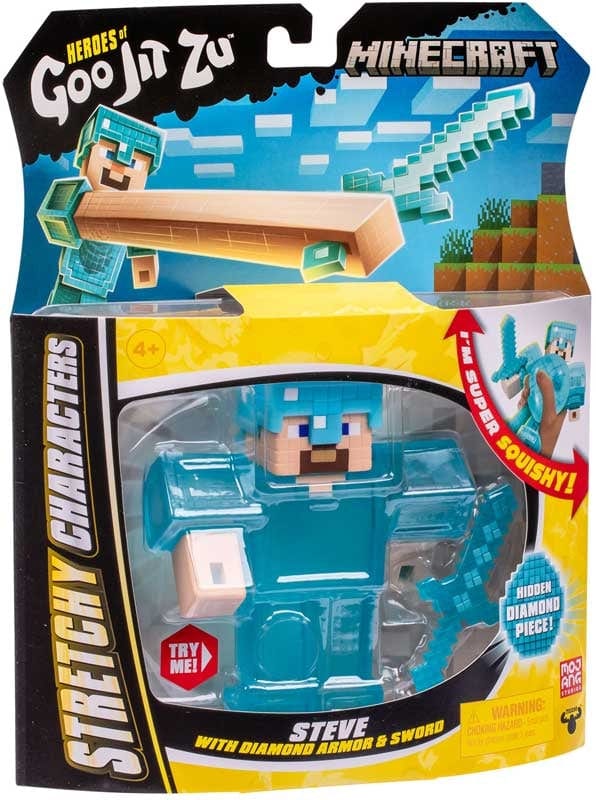 Action figure Minecraft Personaggio Steve Allungabile Squishy Minecraft Personaggio Steve Allungabile Squishy