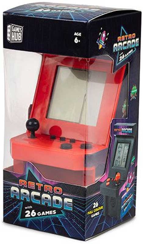 Mini Videogioco Arcade Retro con 26 Giochi in Assortimento di Colori Mini Videogioco Arcade Retro con 26 Giochi in Assortimento di Colori