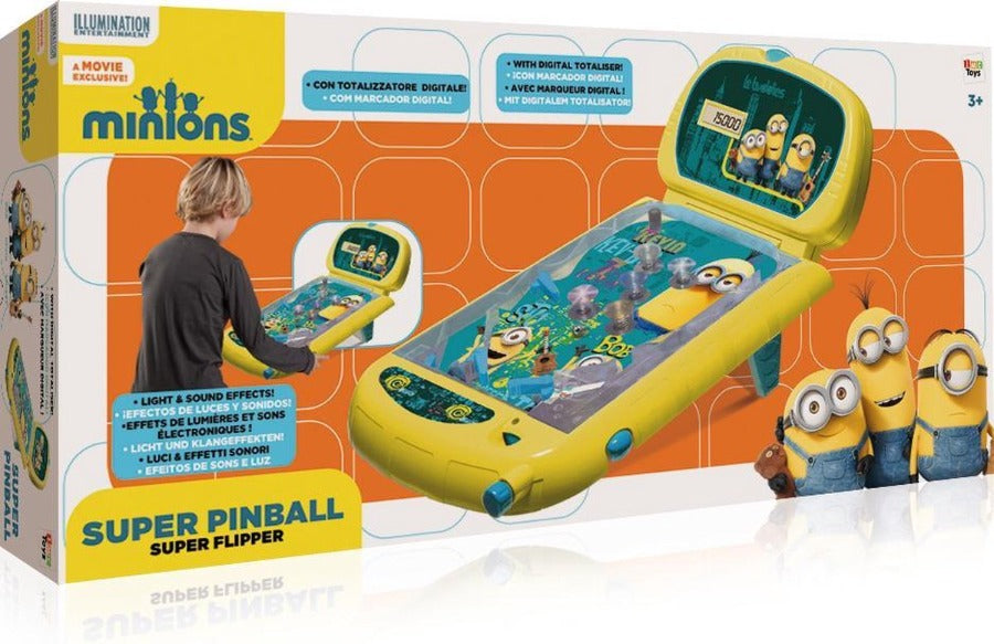 Giocattoli Minions Flipper con Luci e Suoni e Tabellone Elettronico