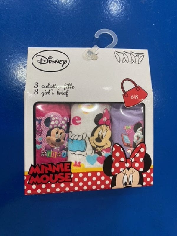 Set Intimo 3 Slip Minnie Mouse