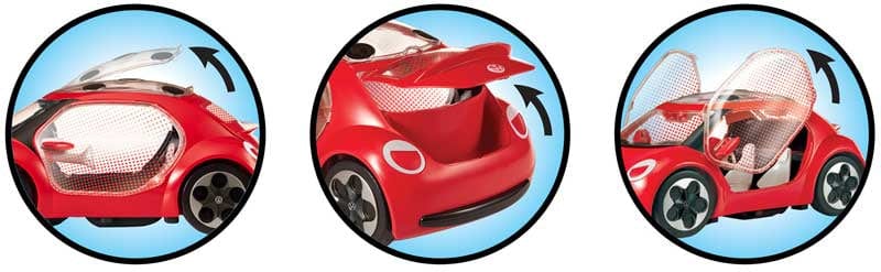 Bambole Miraculous Ladybug Bambola con Macchina Volkswagen E- Beetle