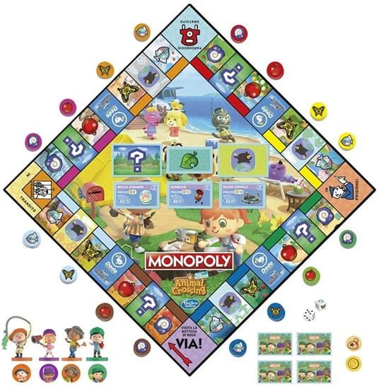 Giochi di società Monopoly Animal Crossing, Gioco da Tavola per tutta la Famiglia