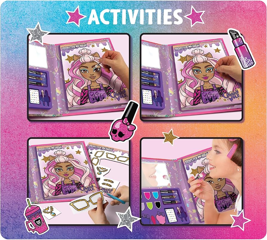 Giocattoli artistici e da disegno Monster High sketchbook Fashion studio look book Lisciani