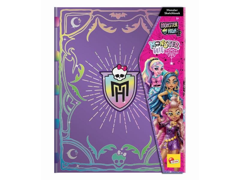 Giocattoli artistici e da disegno Monster High sketchbook Fashion studio look book Lisciani