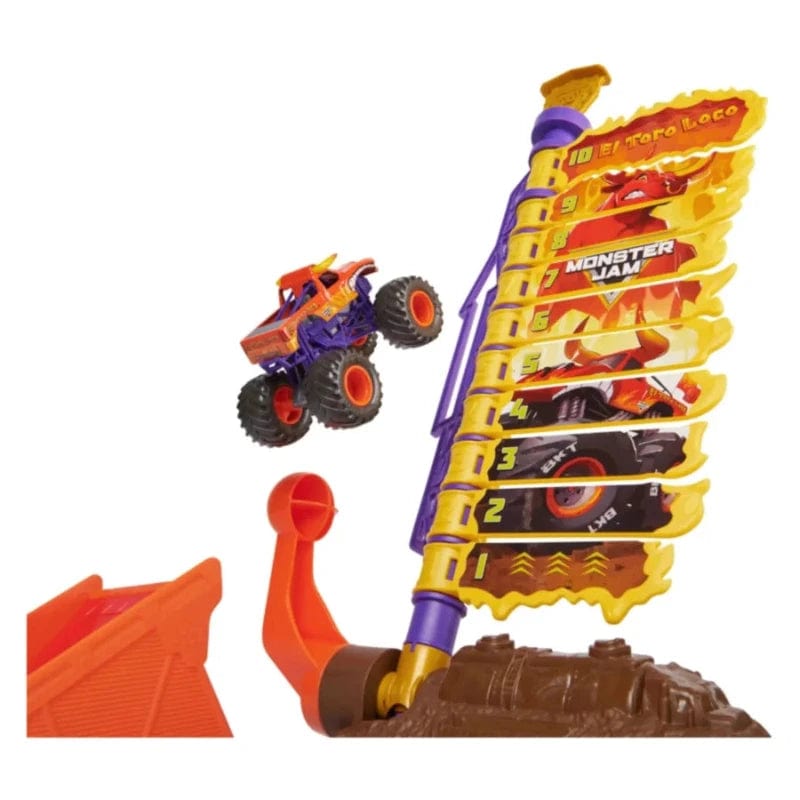 macchinine Monster Jam Playset con Macchina El Toro Loco 1:64 Monster Jam Playset con Macchina El Toro Loco 1:64