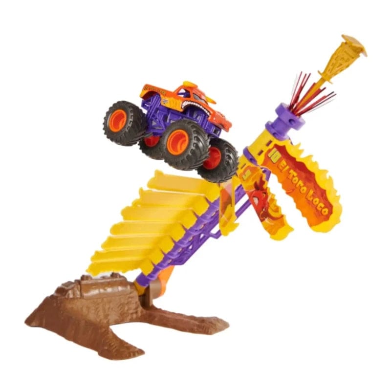 macchinine Monster Jam Playset con Macchina El Toro Loco 1:64 Monster Jam Playset con Macchina El Toro Loco 1:64