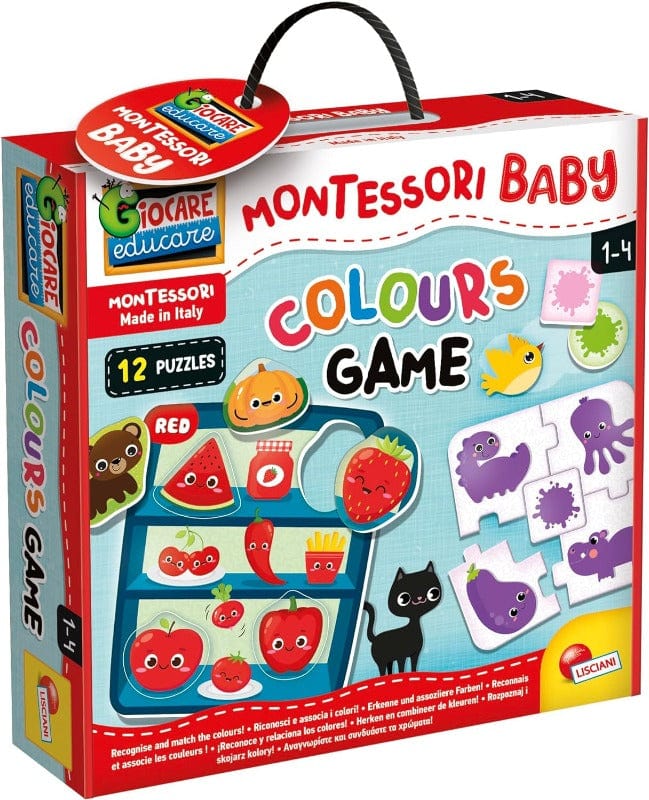 Giocattoli educativi Montessori Baby Colour Game, Gioco di Associazione - Lisciani