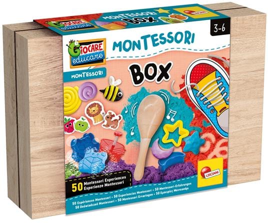 Giocattoli educativi Montessori Work Box, Laboratorio Giochi Educativi 50 Attività - Lisciani