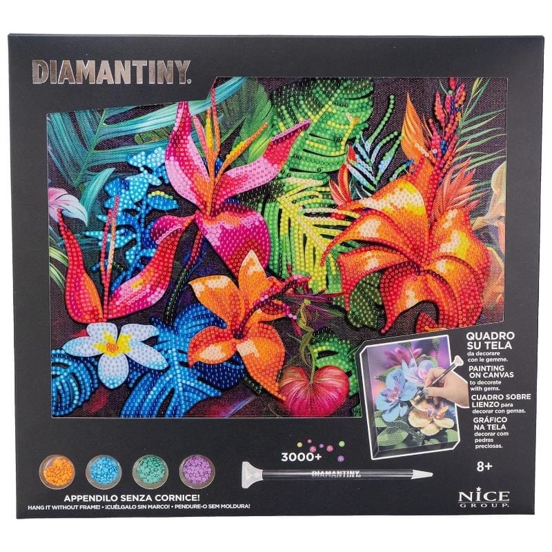 Colora e Decora Diamantiny Quadro su Tela, Mosaico con Diamanti