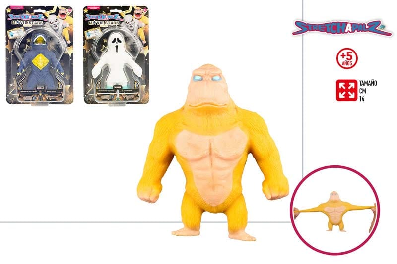 STRETCH GORILLA PERSONAGGI GOMMOSI ALLUNGABILI - Bimbomania SRL STRETCH GORILLA PERSONAGGI GOMMOSI ALLUNGABILI - Bimbomania SRL