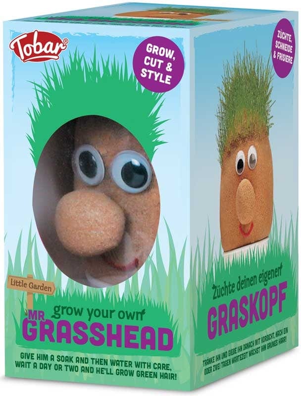 Mr. GrassHead, Pupazzo Pianta con Capelli di Erba Vera - Tobar Mr. GrassHead, Pupazzo Pianta con Capelli di Erba Vera - Tobar