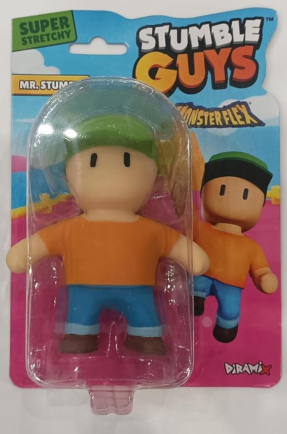 Action figure Monster Flex Stumble Guys, Personaggi Allungabili Monster Flex Stumble Guys, Personaggi Allungabili