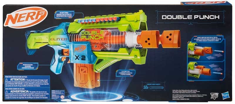 Gadget e armi giocattolo Nerf Elite Double Punch, Blaster Motorizzato