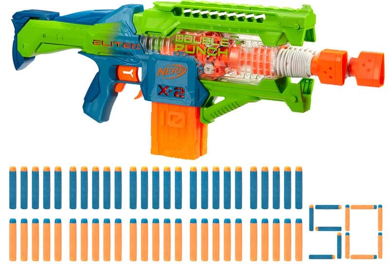 Gadget e armi giocattolo Nerf Elite Double Punch, Blaster Motorizzato