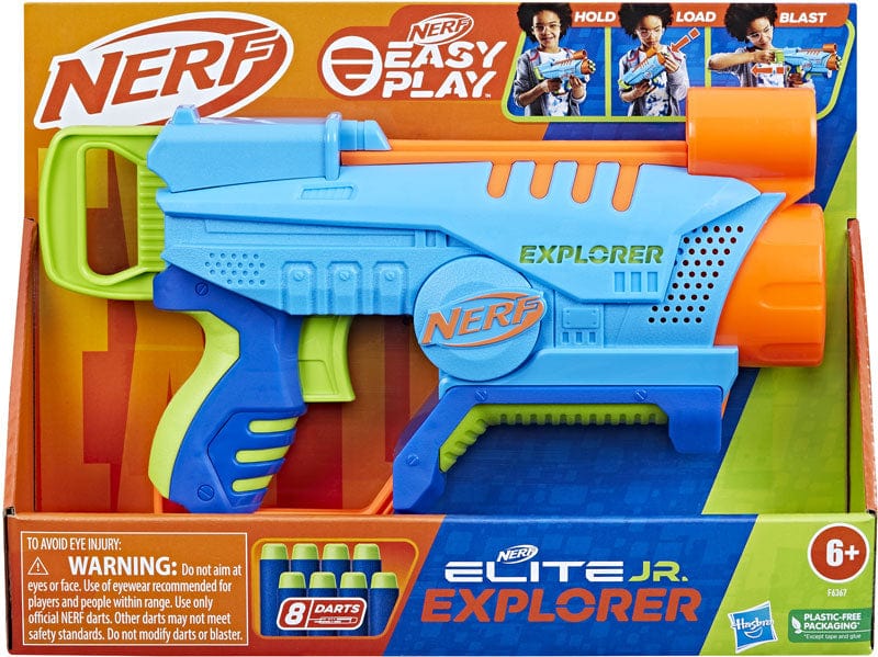 Gadget e armi giocattolo Nerf Elite Junior Explorer, Blaster per Principianti con 8 Dardi