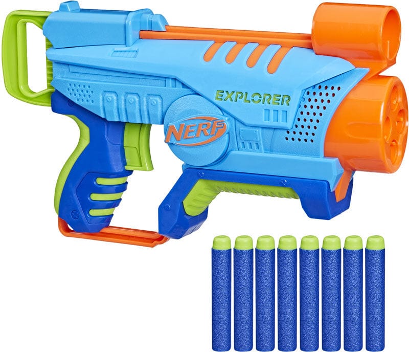 Gadget e armi giocattolo Nerf Elite Junior Explorer, Blaster per Principianti con 8 Dardi