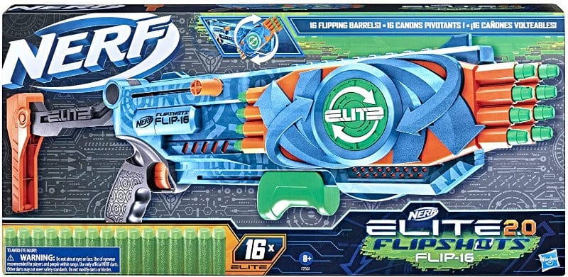 Nerf Elite 2.0 Flip 16, Blaster con Canne Rotanti Nerf Elite 2.0 Flip 8, Blaster con Canne Rotanti - The Toys Store