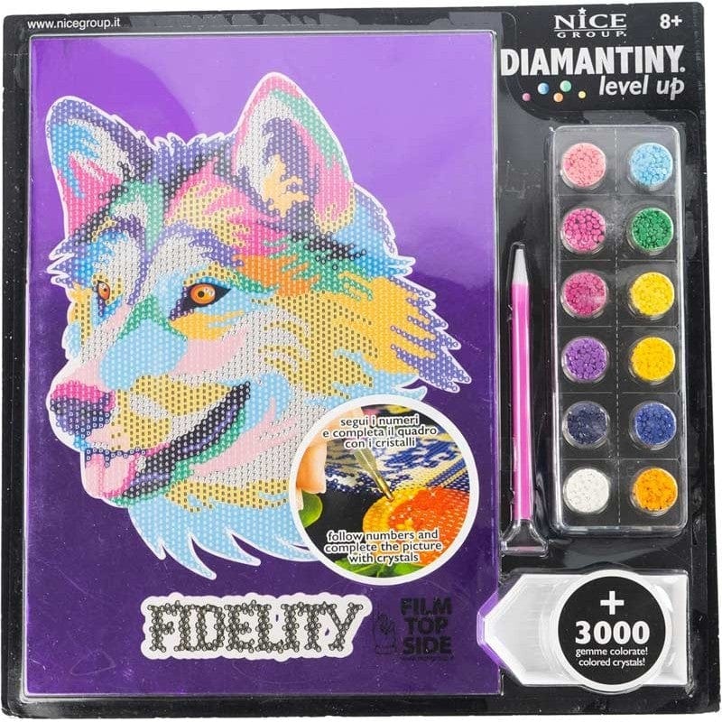 Colora e Decora Diamantiny Level Up Dinosauri, Mosaico con Diamanti Diamantiny Level Up Dinosauri, Mosaico con Diamanti