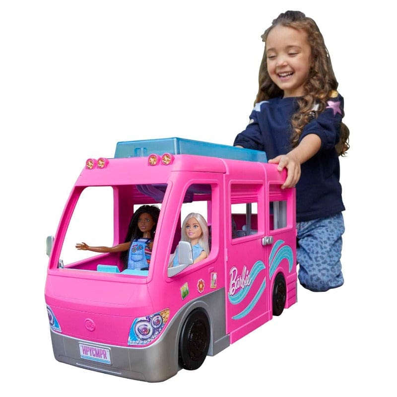Barbie Nuovo Camper dei Sogni di Barbie Camper dei Sogni di Barbie | Veicolo 3in1 con accessori