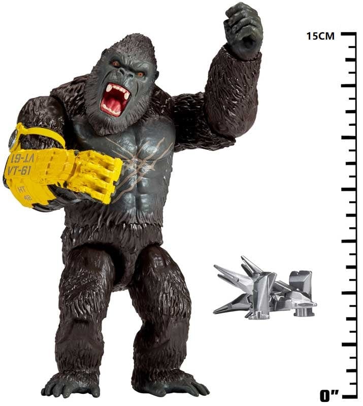 Action Figures Godzilla x Kong il Nuovo Impero, Kong con Guanto Beast 15cm